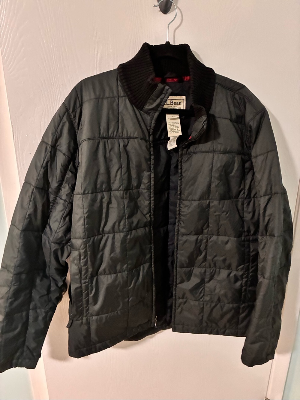 L.L. Bean Men's Black Quilted Puffer Jacket